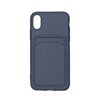 iPhone X/iPhone Xs Case Card Holder Blue