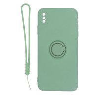 iPhone X/iPhone Xs Case with Ringholder Green