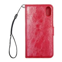 iPhone X/iPhone Xs Cover Detachable Wallet Case Red