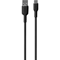Cable Soft Charge & Sync Cable USB-A/USB-C 1.5m Black