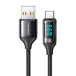 Cable U78 Display USB-A/USB-C 1.2 m Black