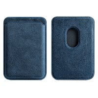 Card Holder Suede MagSafe Blue