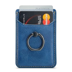 Card Holder MX112 Leather Texture Blue