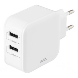 Charger 24W 2xUSB-A White