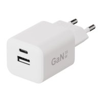 Charger with Cable 1.2m 35W USB-C/USB-A GaN White