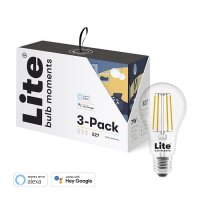 White Ambience E27 Filament Lamp - 3-Pack