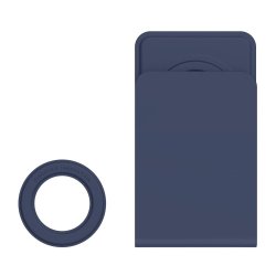 Phone Holder MagSafe Skin Touch + Magnetic Ring Blue