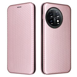 OnePlus 11 Cover Carbon Fiber Texture Rose Gold