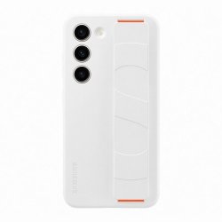 Original Galaxy S23 Case Silicone Grip Case White