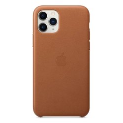 Original iPhone 11 Pro Case Leather Case Saddle Brown