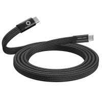 Flat Cable Magnetic USB-C to USB-C 1m Black