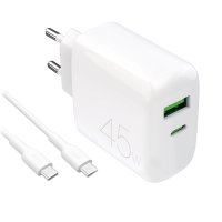 Charger with Cable ProLite Kit USB-C 45W 1.2m White