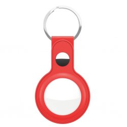 AirTag Holder Leather 2-pack Red
