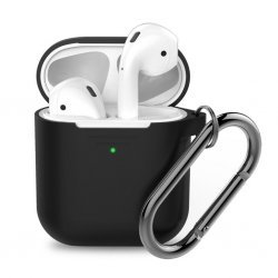 AirPods (1/2) Case PodSkinz KeyChain Series Black