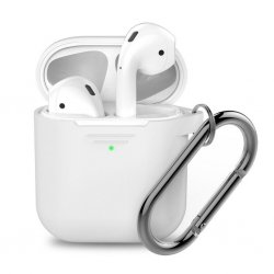 AirPods (1/2) Case PodSkinz KeyChain Series White