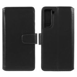 Samsung Galaxy S22 Cover Essential Leather Raven Black