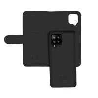 Samsung Galaxy A42 5G Cover Detachable Wallet Case Black
