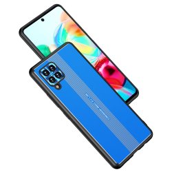 Samsung Galaxy A42 5G Case with Metal Plate Blue