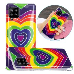 Samsung Galaxy A42 5G Case Print Colorful Heart Pattern