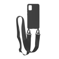 Samsung Galaxy A51 Case with Neck Strap Black
