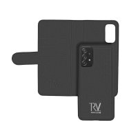Samsung Galaxy A72 Cover Detachable Wallet Case Black
