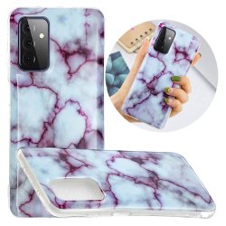 Samsung Galaxy A72 Case Marble Grey Purple