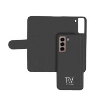 Samsung Galaxy S21 Plus Cover Detachable Wallet Case Black
