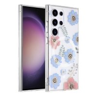 Samsung Galaxy S23 Ultra Case Floral pattern MagSafe Red Blue