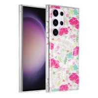 Samsung Galaxy S23 Ultra Case Floral pattern MagSafe Red Green
