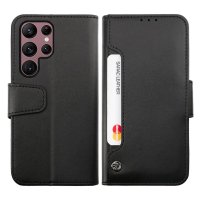 Samsung Galaxy S23 Ultra Cover Foldable Card Slot Black