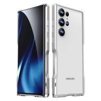 Samsung Galaxy S23 Ultra Case Metal Bumper Silver
