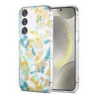 Samsung Galaxy S24 Case Floral pattern MagSafe Turqoise