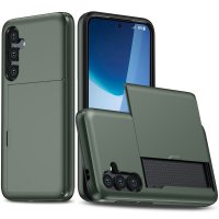 Samsung Galaxy S25 FE Case Card Slide Dark green
