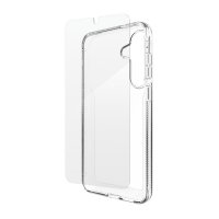 Samsung Galaxy S25 FE Case and Screen Protector Luxe & Glass Transparent