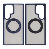 Samsung Galaxy S25 Ultra Case Rotatable Stand Blue