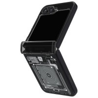 Samsung Galaxy Z Flip 6/Galaxy Z Flip 7 FE Case Ultra Hybrid Pro Zero One Black