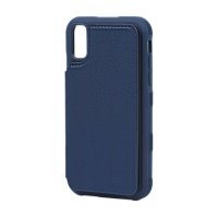 iPhone X/iPhone Xs Case Fold-out card holder Blue
