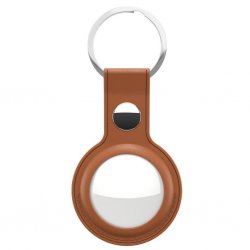 AirTag Holder Leather 2-pack Brown