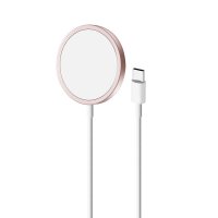 Wireless Charger Magnetic USB-C Charging Cable MagSafe Pink