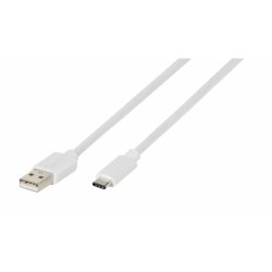 Type C to USB 20 Cable 2 Meter White