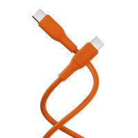 USB-C to USB-C Cable Superflex 60W 1.5m Orange