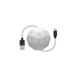 COSMO Lightning Cable with Storage 1.2 meter White