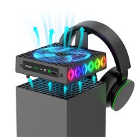 Xbox Series X Cooling Fan with RGB and Headset Holder