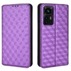 Xiaomi 12/12X Cover Rhombus Pattern Purple