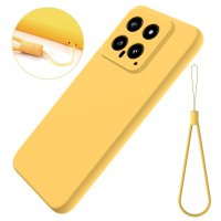 Xiaomi 14 Case with Strap Silicone Yellow