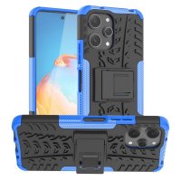 Xiaomi Redmi 12 Case Tire Pattern Stand function Blue