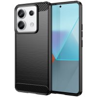 Xiaomi Redmi Note 13 Pro 5G Case Brushed Carbon fiber texture Black