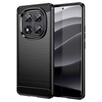 Xiaomi Redmi Note 14 Pro 5G Case Brushed Carbon fiber texture Black
