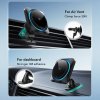 Car holder Qi2 Air Vent/Dashboard Wireless Car Charger CryBoost HaloLock Black