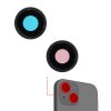 Camera lens with metal frame for iPhone 15 and 15 Plus - Black